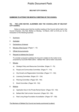 (Public Pack)Agenda Document for Council, 01/03/2021 18:00