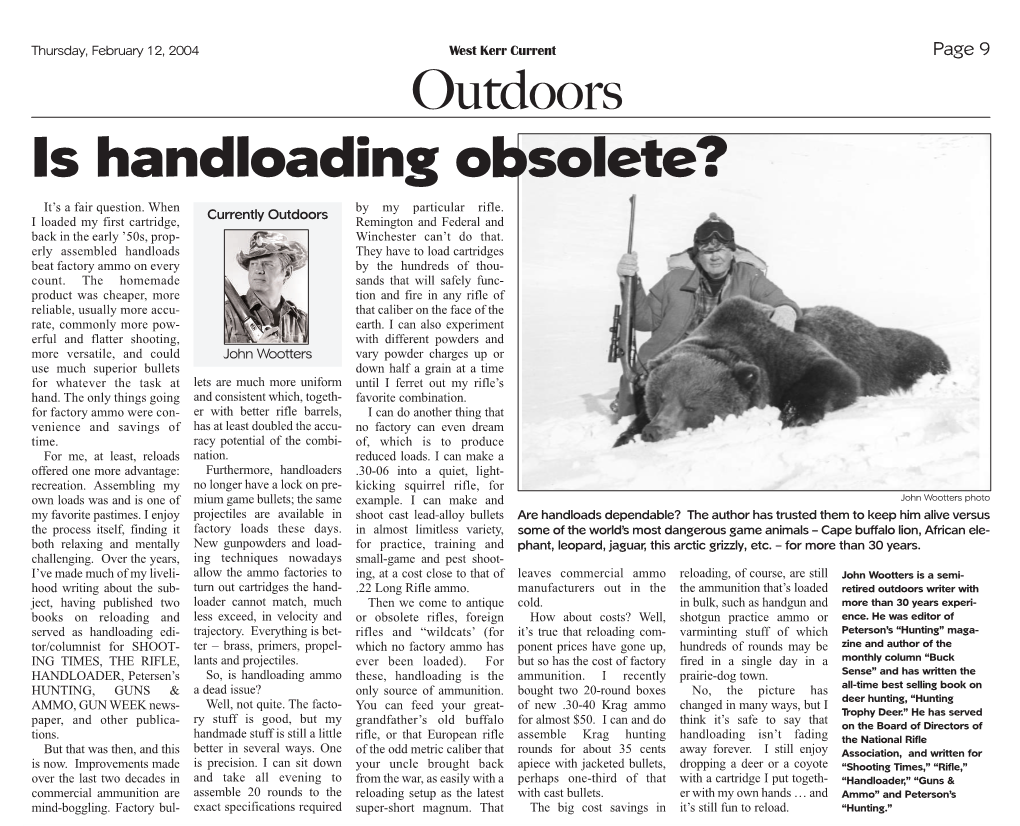 Is Handloading Obsolete?