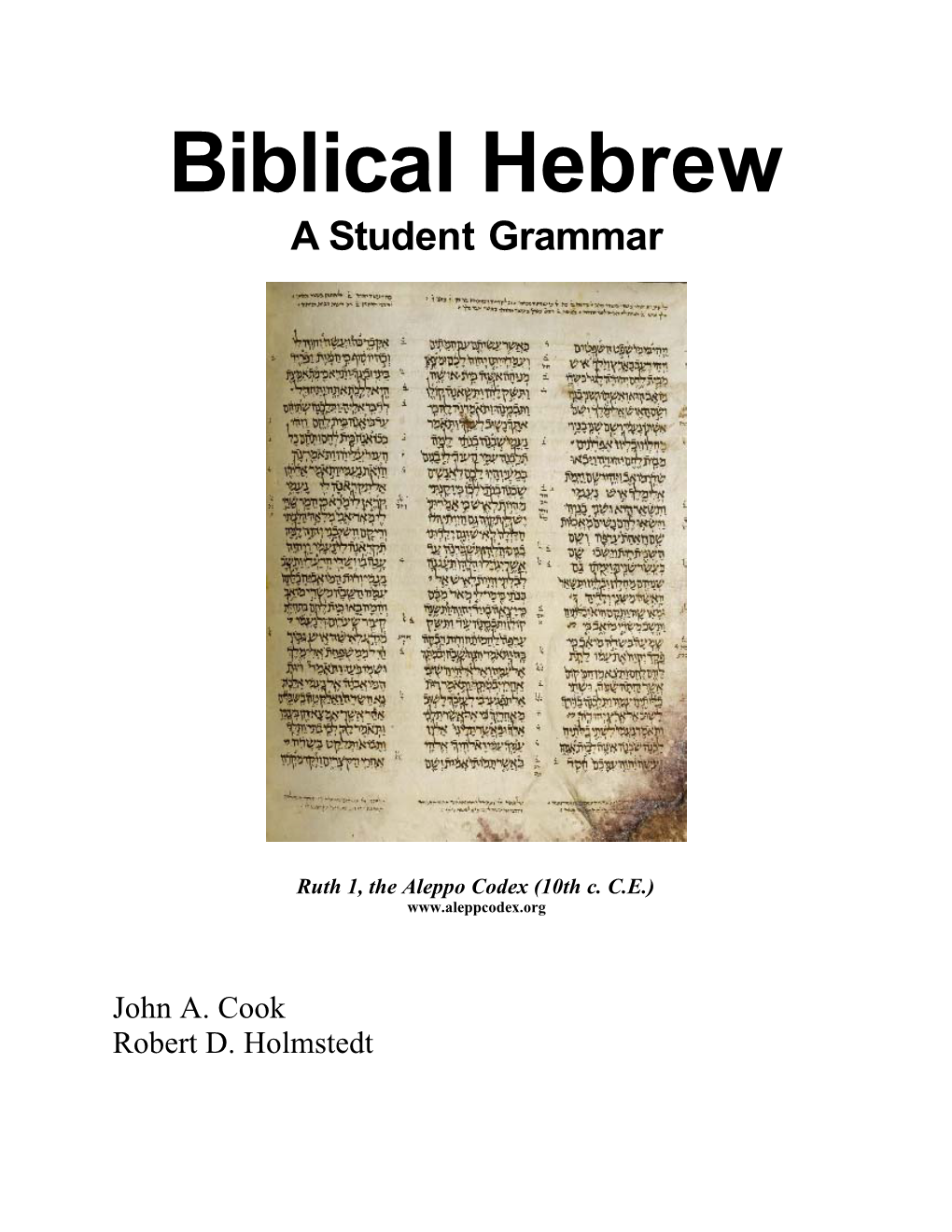 Biblical Hebrew a Student Grammar