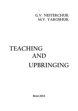 Teaching and Upbringing