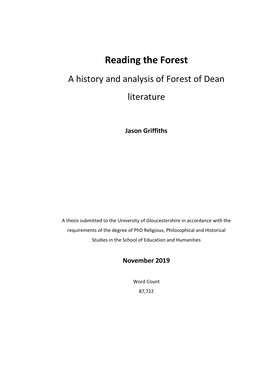 A History and Analysis of Forest of Dean Literature
