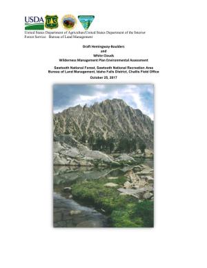 Wilderness Management Plan Environmental Assessment