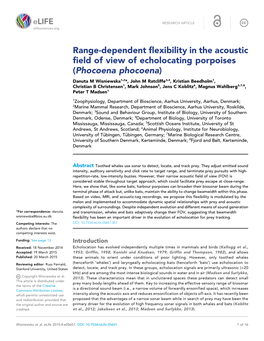 Range-Dependent Flexibility in the Acoustic Field of View Of