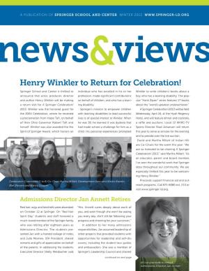 Henry Winkler to Return for Celebration!