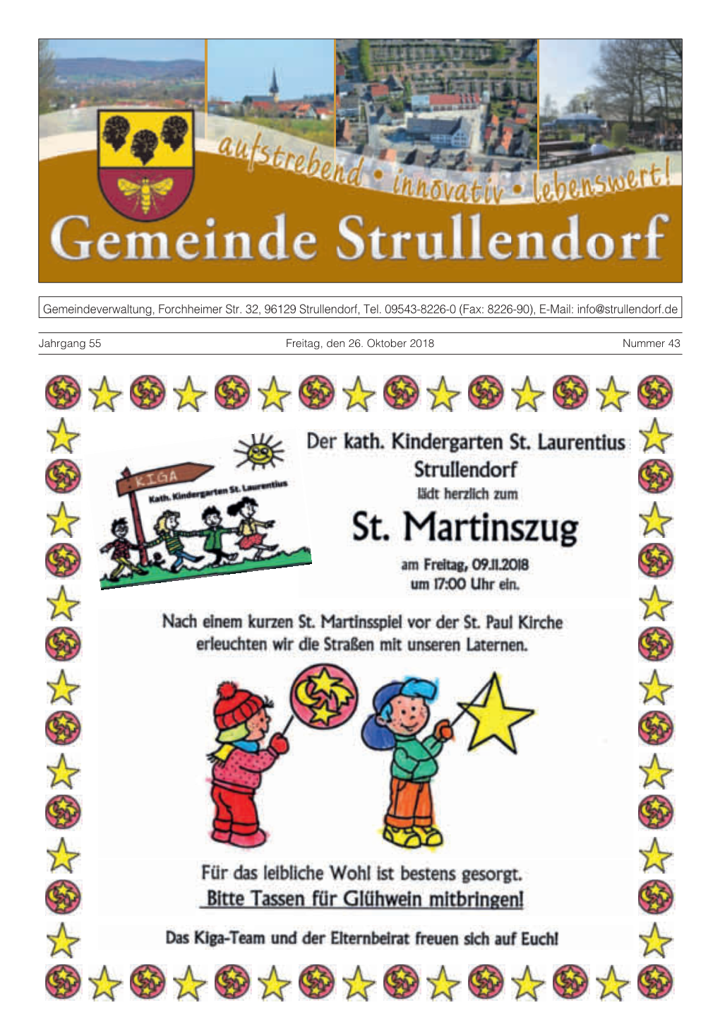 Gemeindeverwaltung, Forchheimer Str. 32, 96129 Strullendorf, Tel