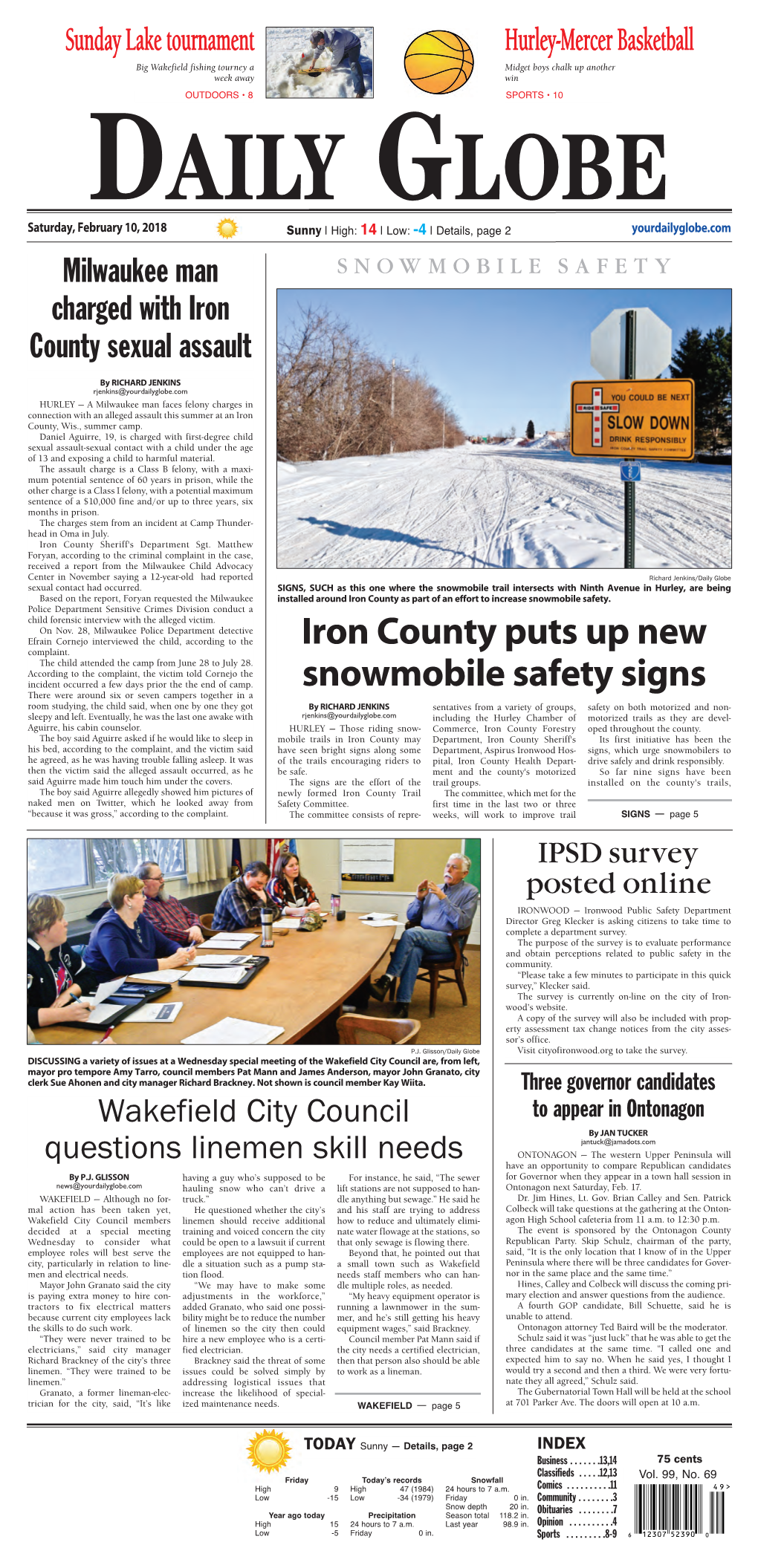 Iron County Puts up New Snowmobile Safety Signs