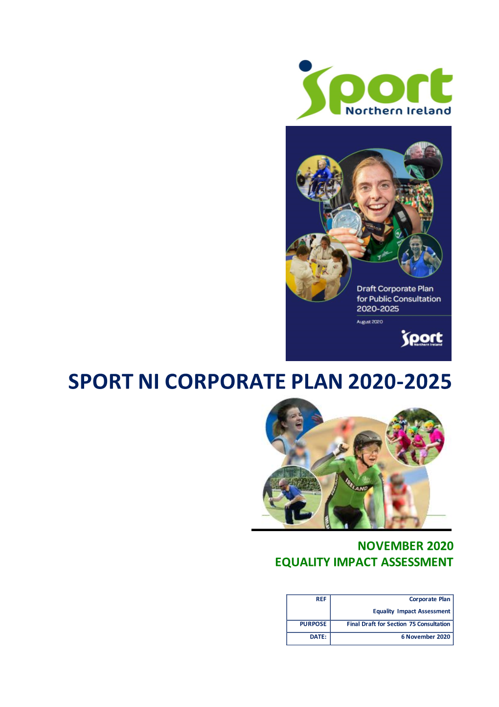 Sport Ni Corporate Plan 2020-2025