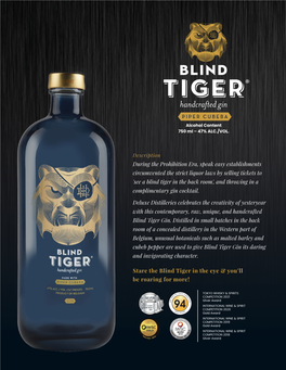 Blind Tiger Piper Cubeba Without Price