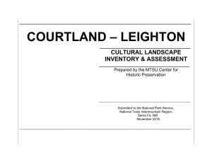 COURTLAND – LEIGHTON ______CULTURAL LANDSCAPE INVENTORY & ASSESSMENT ______Prepared by the MTSU Center for Historic Preservation