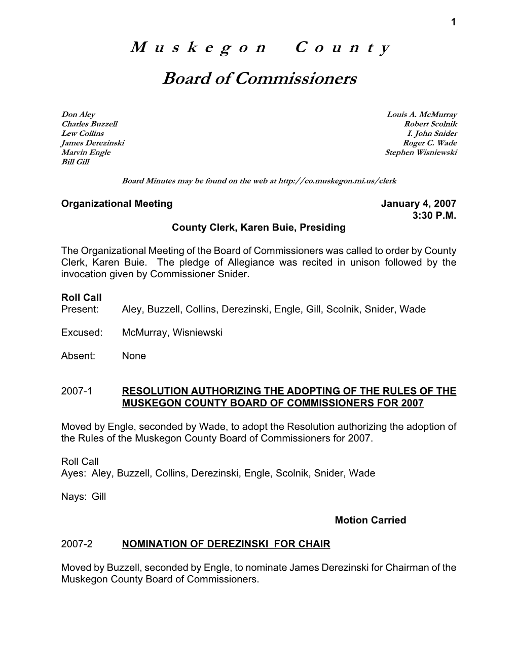 2007 Board Minutes (PDF)