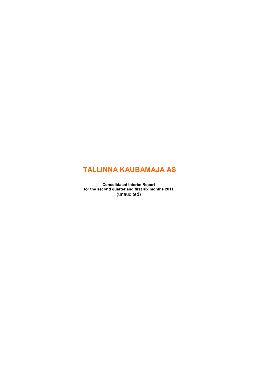 AS Tallinna Kaubamaja Have Been Listed in the Main List of Securities of the Tallinn Stock Exchange