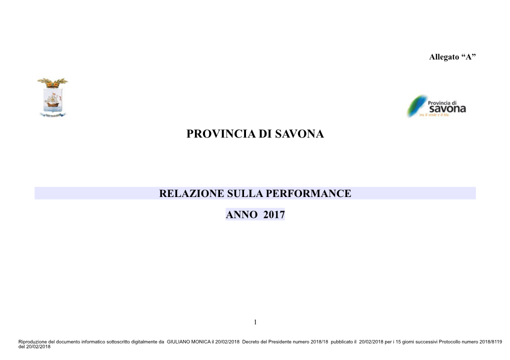 Relazione 2017