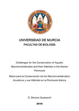 Universidad De Murcia Facultad De Biología
