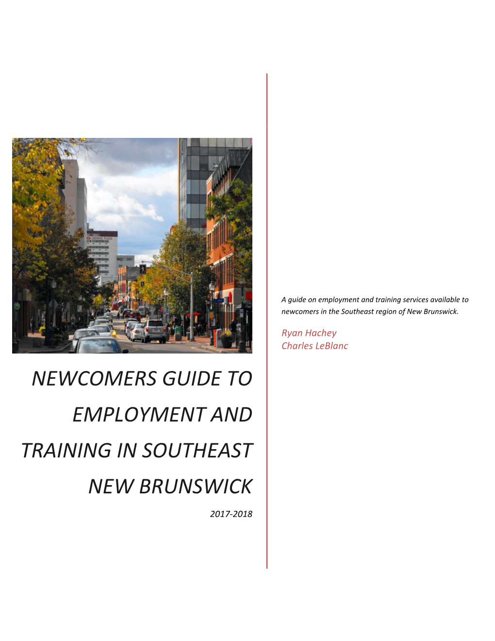 Newcomers Guide to Employment and Training in Southeast New Brunswick