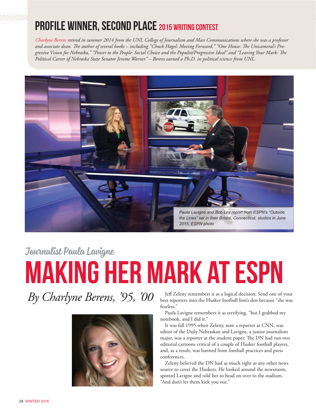 Making Her Mark at Espn