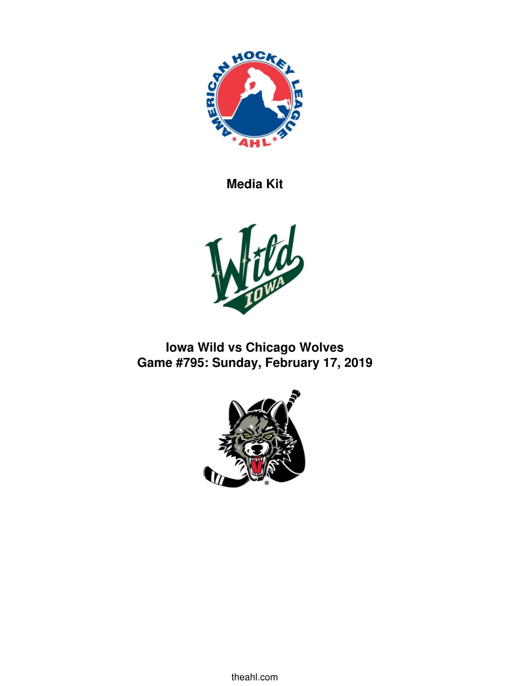 Ahl.Com Iowa Wild (27-16-4-4) Vs