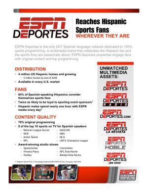 ESPN Deportes Soccer One Sheet 11-9