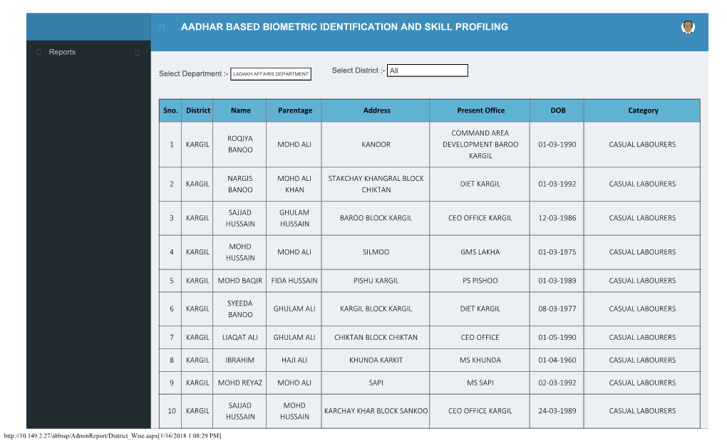 Ladakh Affairs Deptt