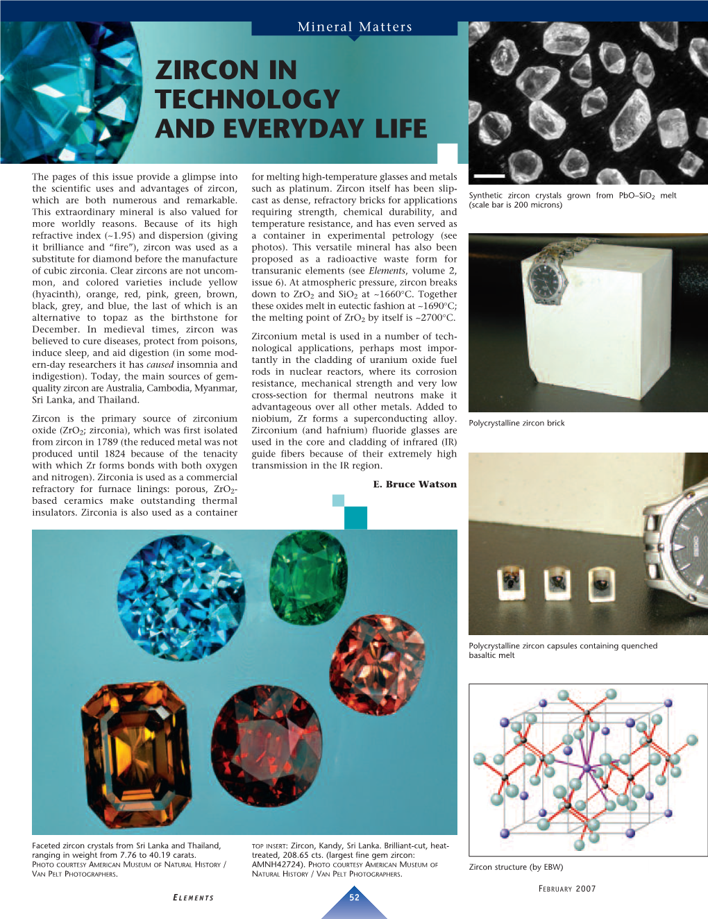 Zircon in Technology and Everyday Life