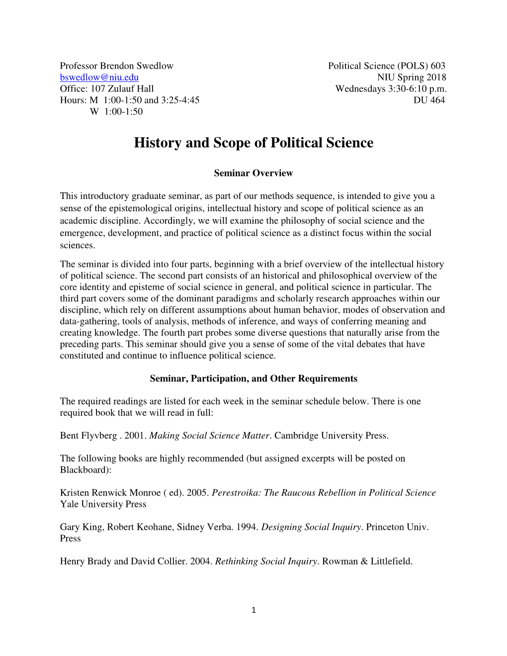 History and Scope of Political Science