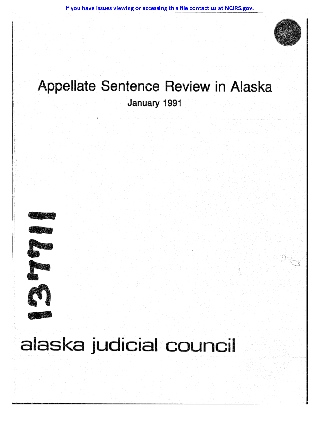 Alaska Judicial Council Alaska Judicial Council 1029 W
