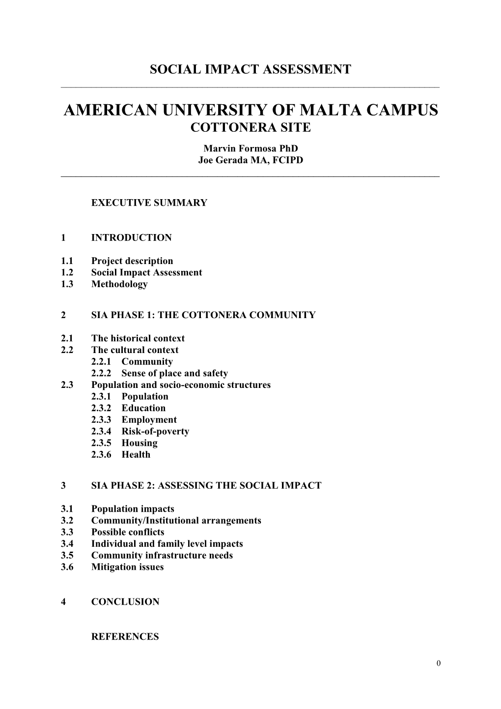 American University of Malta Campus Cottonera Site
