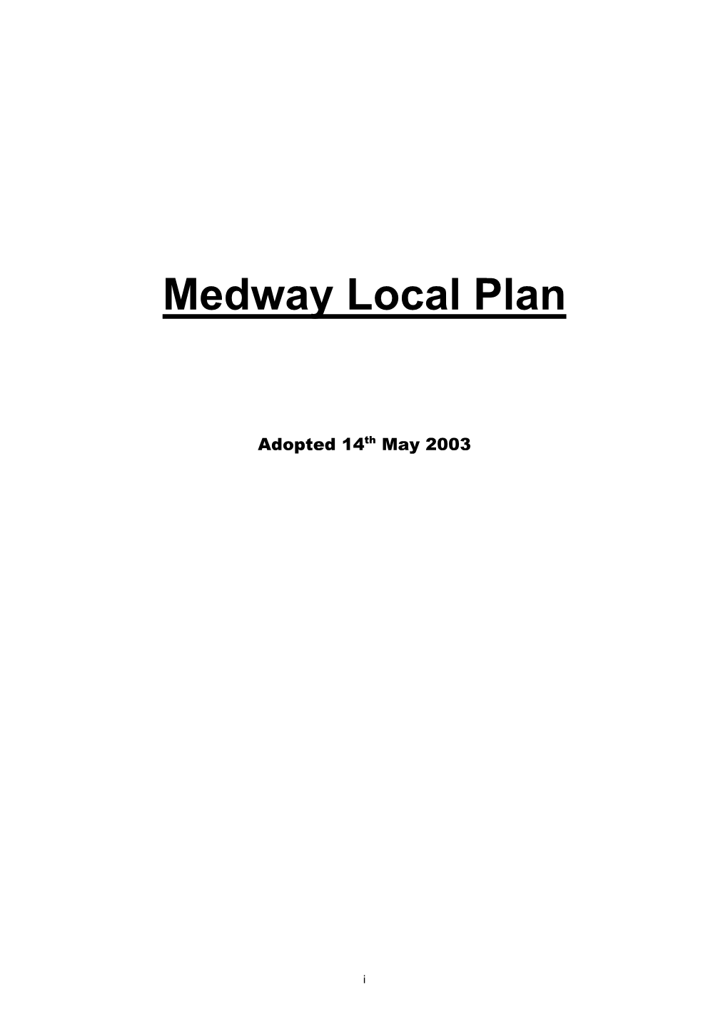 Download Medway Local Plan 2003