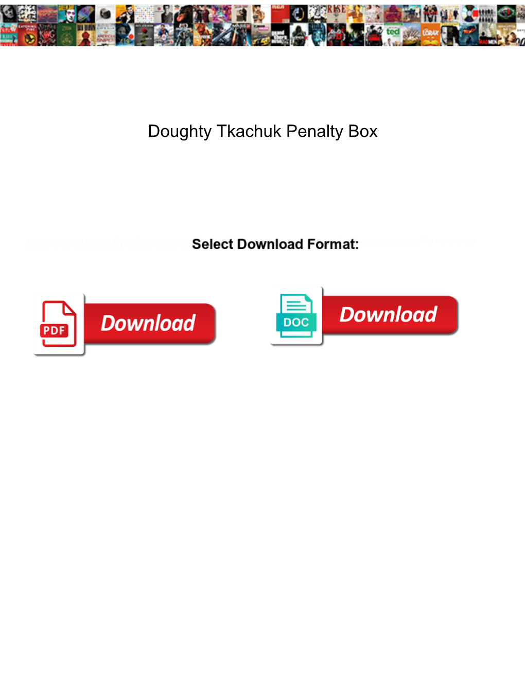 Doughty Tkachuk Penalty Box