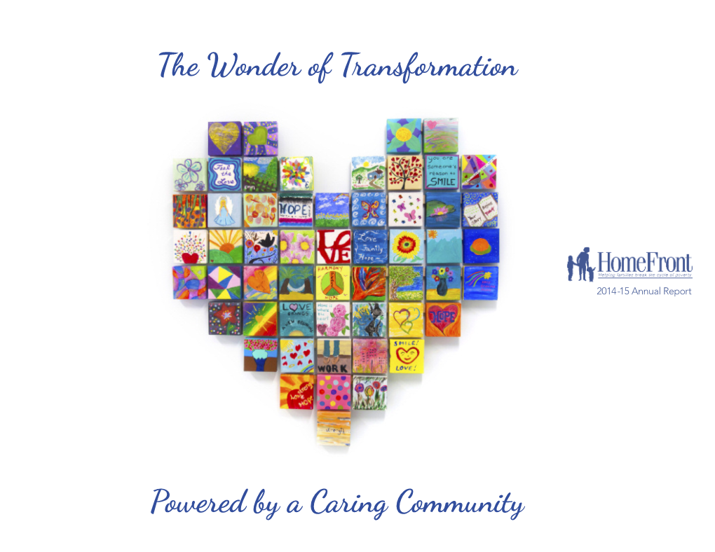 The Wonder of Transformation Powered by a Caring Community