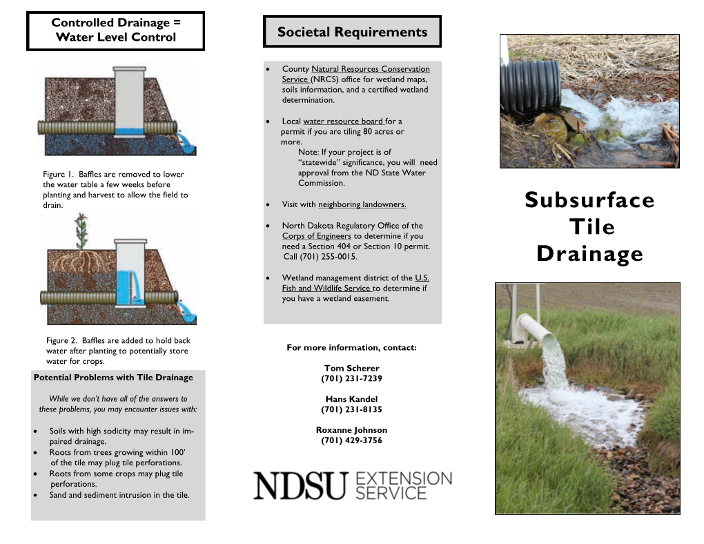 Subsurface Tile Drainage