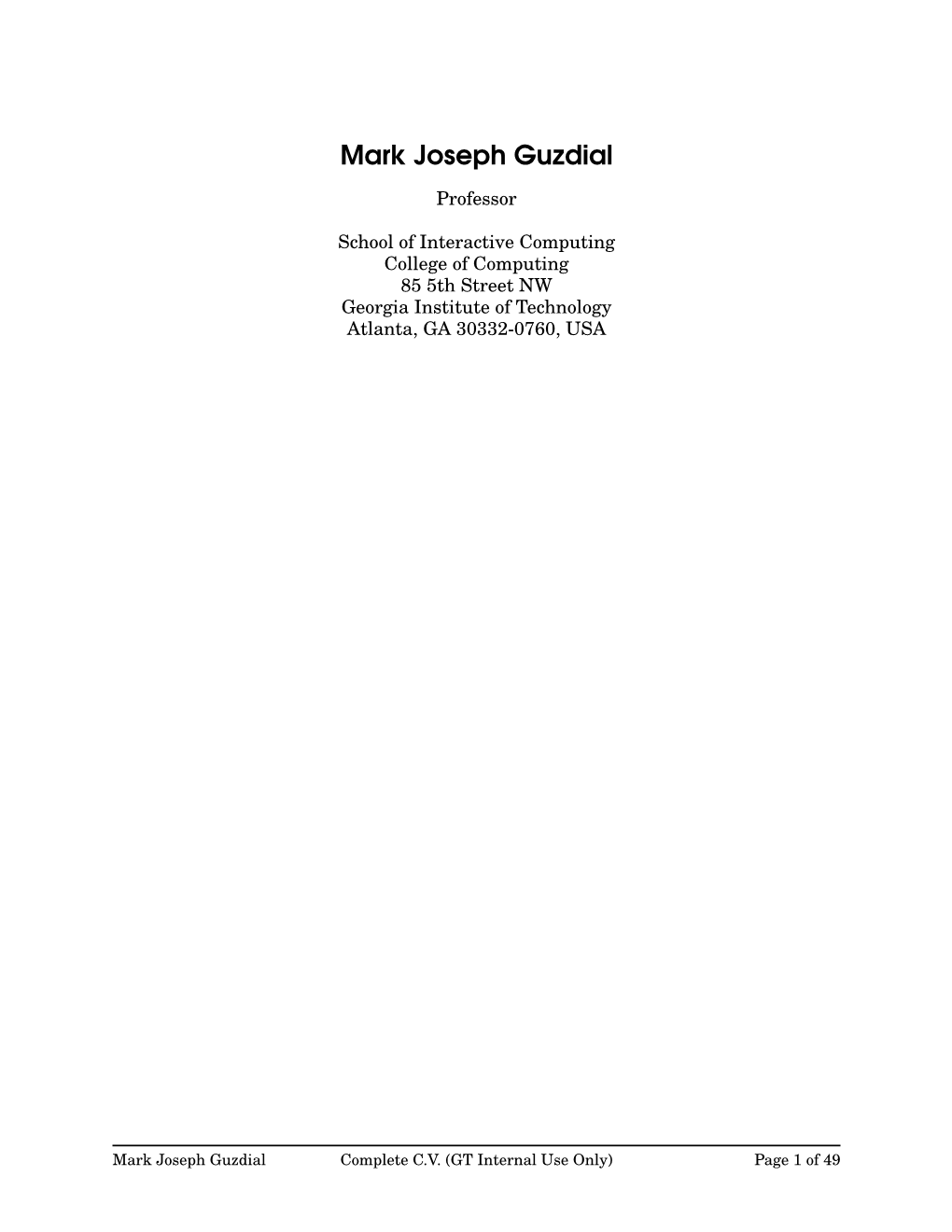 Mark Joseph Guzdial