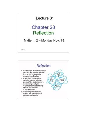 Chapter 28 Reflection