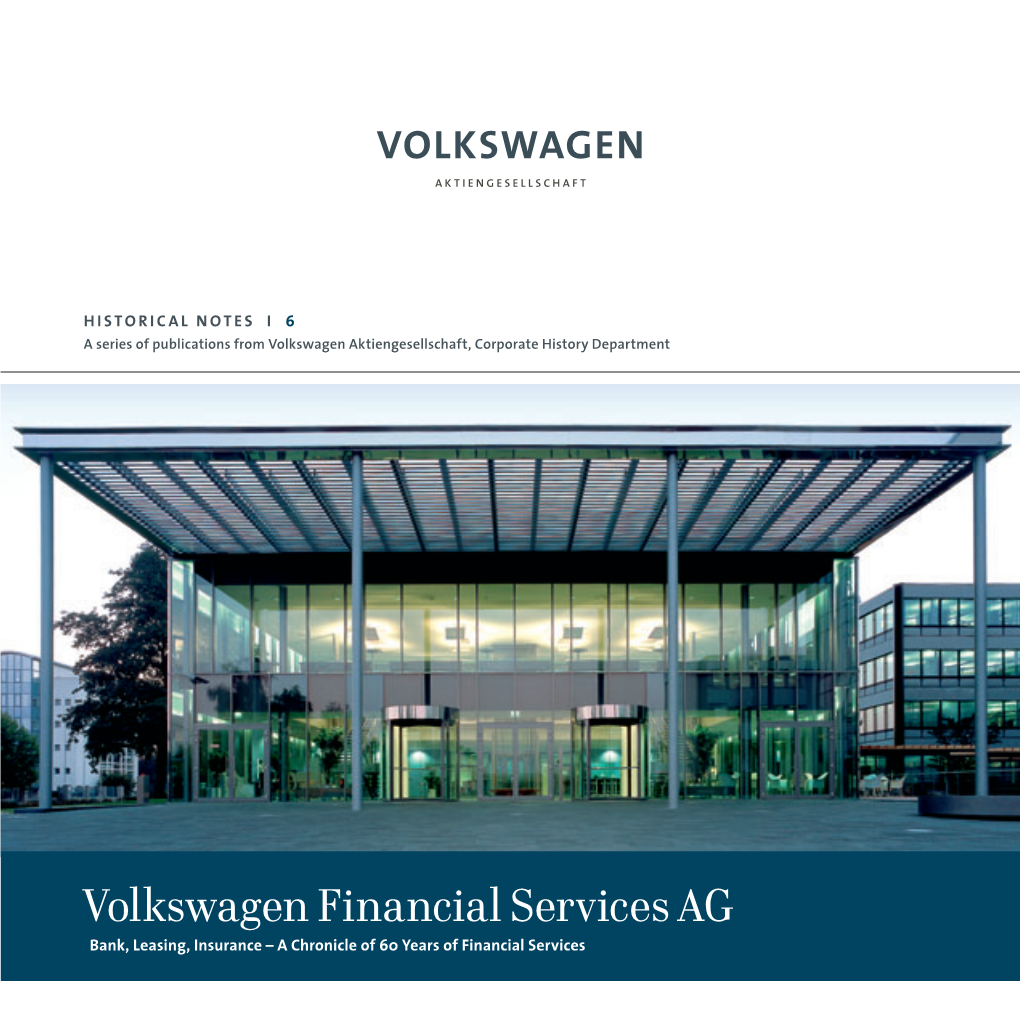 Volkswagen Financial Services Ag Ag Services Financial Volkswagen