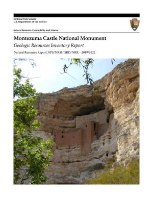 Montezuma Castle National Monument Geologic Resources Inventory Report