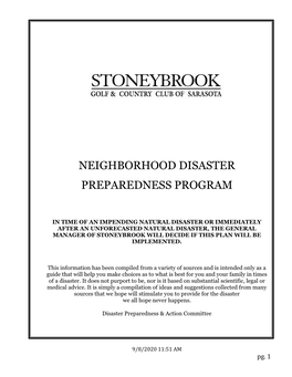 Neighborhood Disaster Preparedness Program