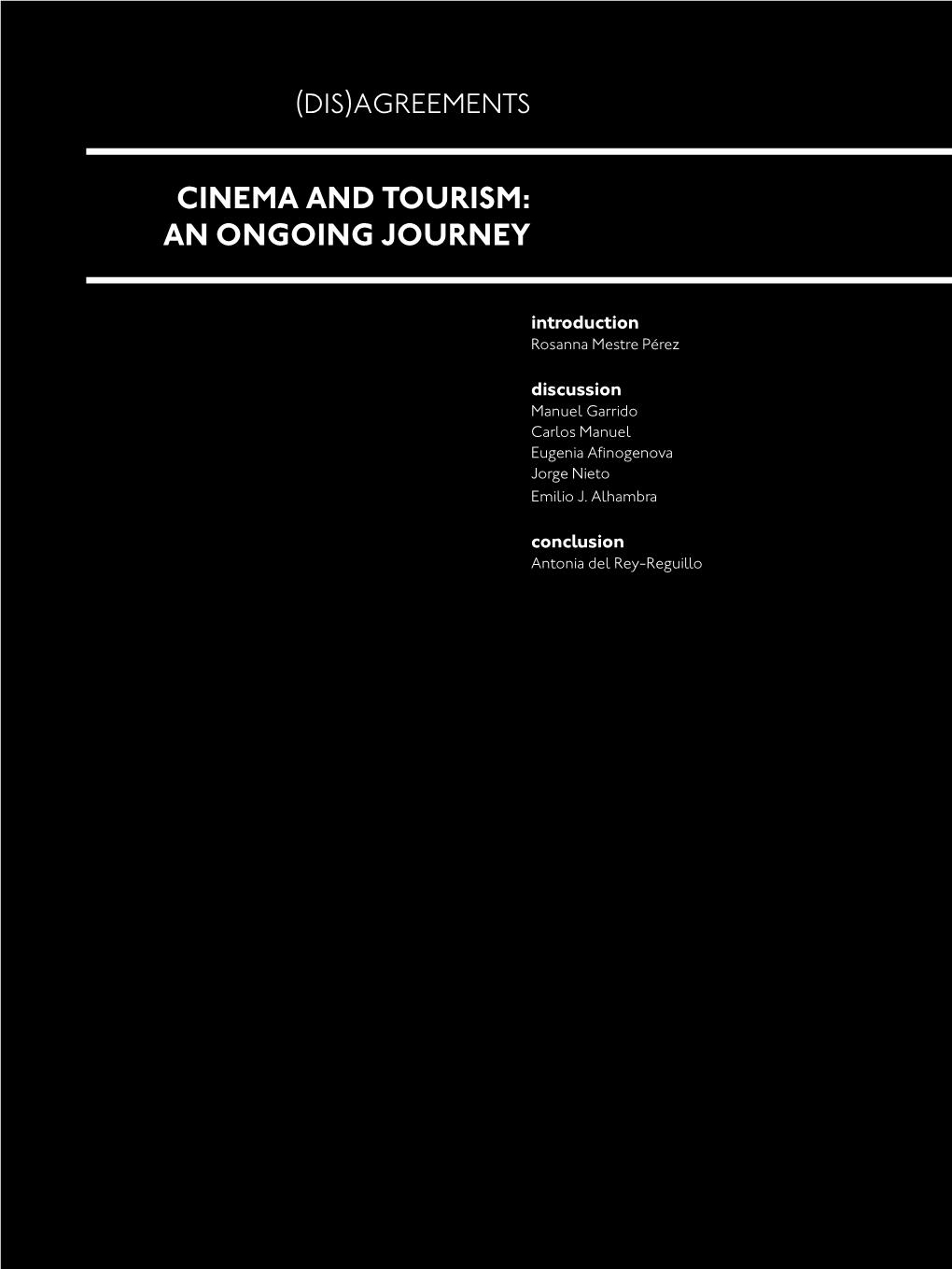 Cinema and Tourism: an Ongoing Journey