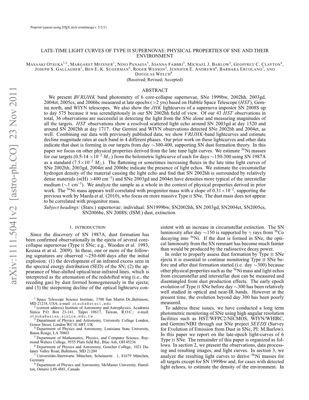 Late-Time Light Curves of Type II Supernovae: Physical Properties Of