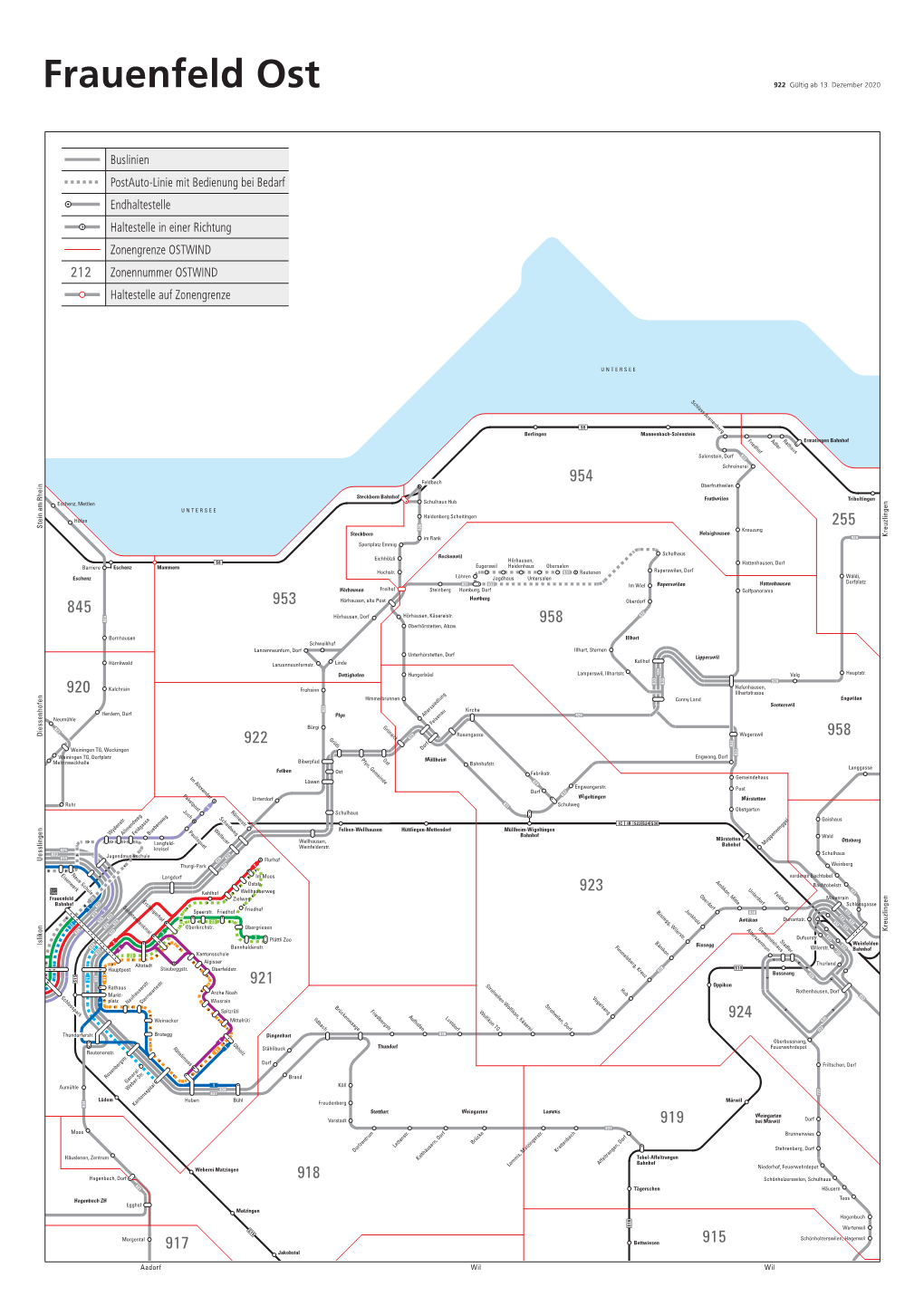 Liniennetz Frauenfeld