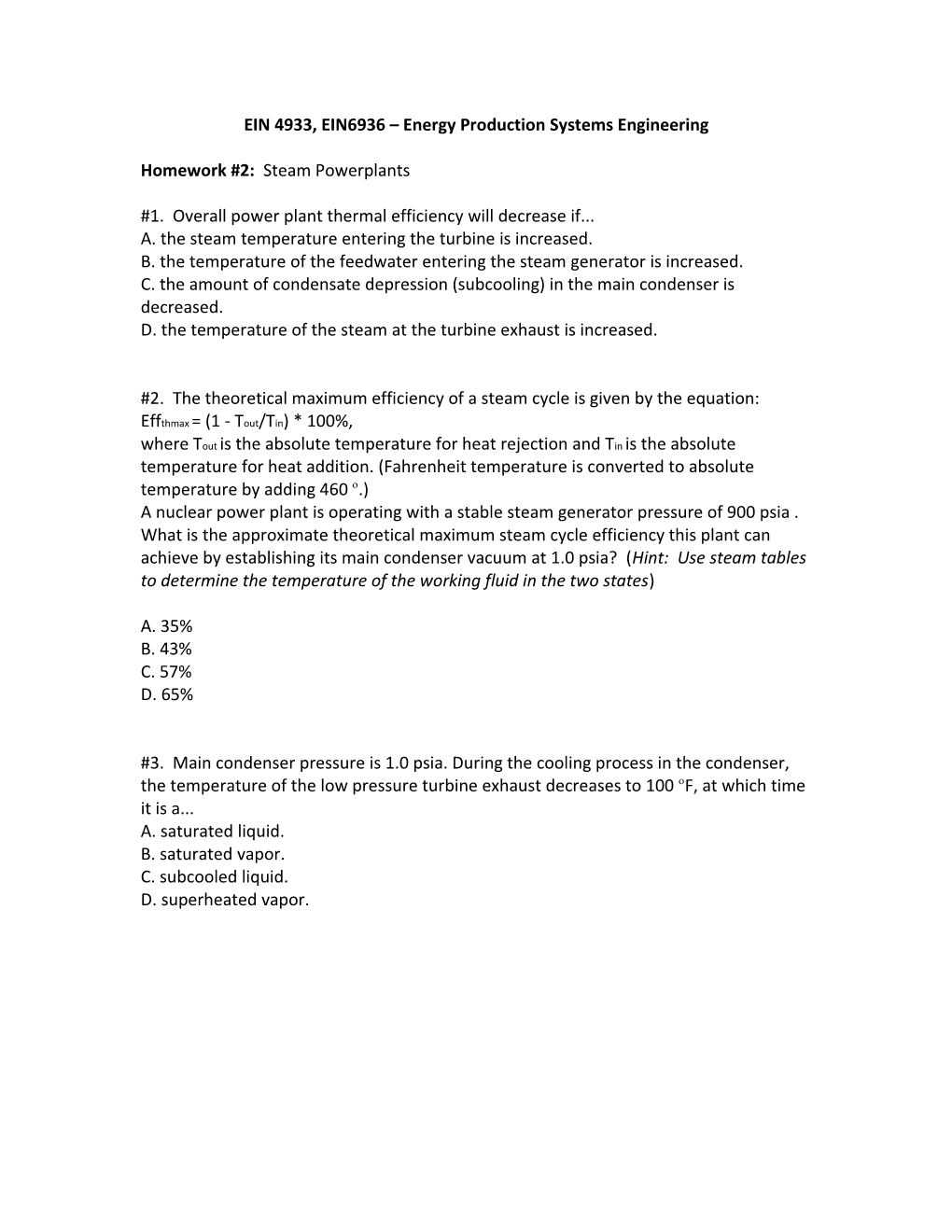 EEL4935/6936 Power Plant Engineering s1