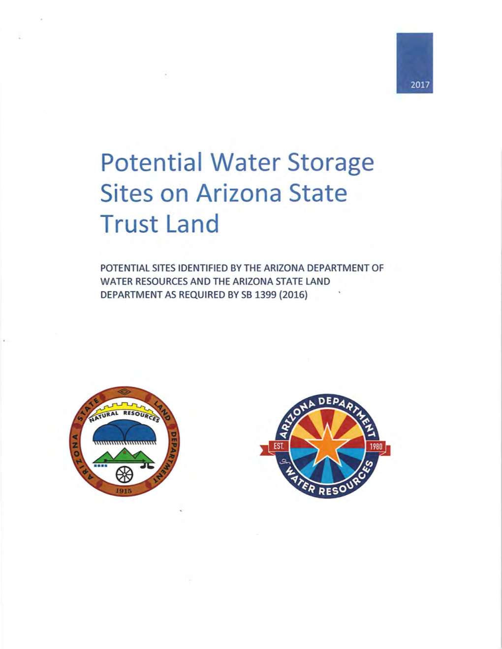 Potential Water Storage Sites on Arizona State Trust Land