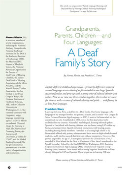 Grandparents, Parents, Children--And Four Languages: a Deaf Family's Story