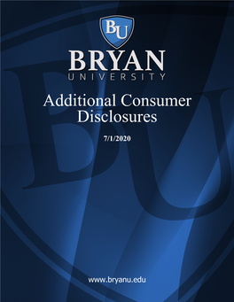 Additional Consumer Disclosures