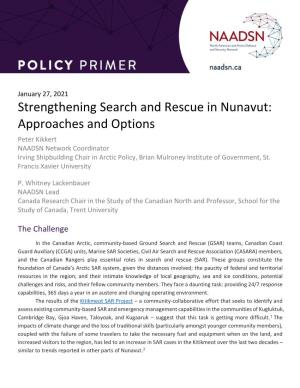 Strengthening Search and Rescue in Nunavut