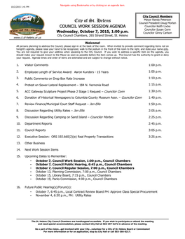 City of St. Helens Planning Department Activity Report