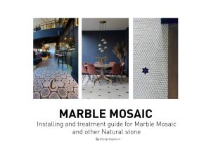 MARBLE MOSAIC Installing and Treatment Guide for Marble Mosaic and Other Natural Stone Designtegels.Nl 1 MARBLE MOSAIC Questions