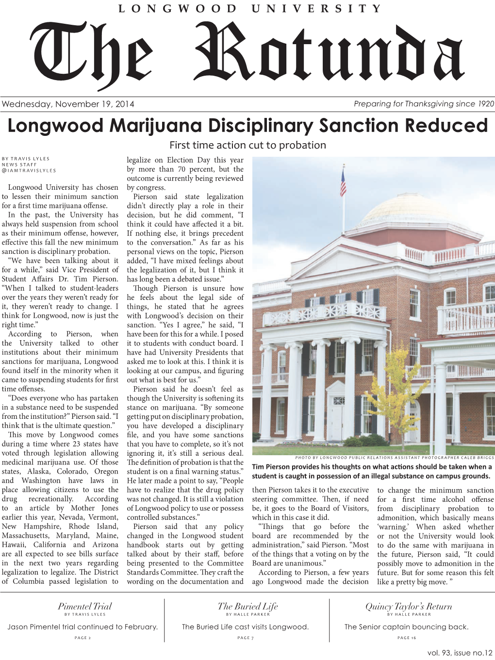 Longwood Marijuana Disciplinary Sanction Reduced