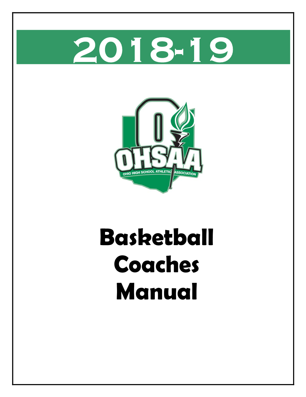 2018-19 Basketball Manual