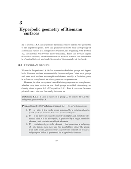 Hyperbolic Geometry of Riemann Surfaces