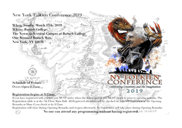 New York Tolkien Conference 2019