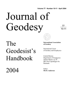 Journal of Geodesy
